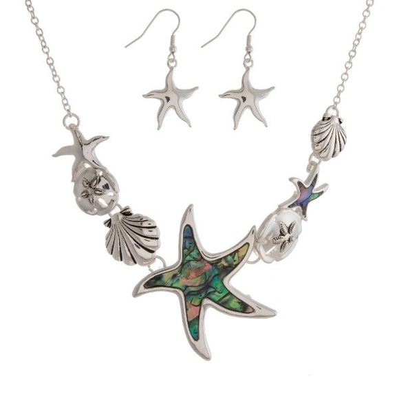 ☀️SALE☀️ Starfish abalone necklace set - Picture 7 of 7
